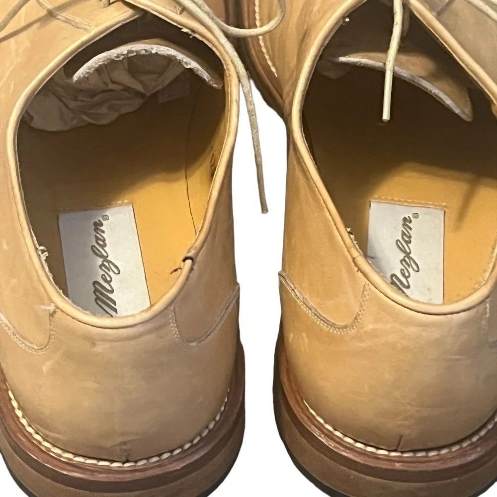 Mezlan‎ Arpino Mens Leather Lace Up Shoes Made in Spain Sz 9 M